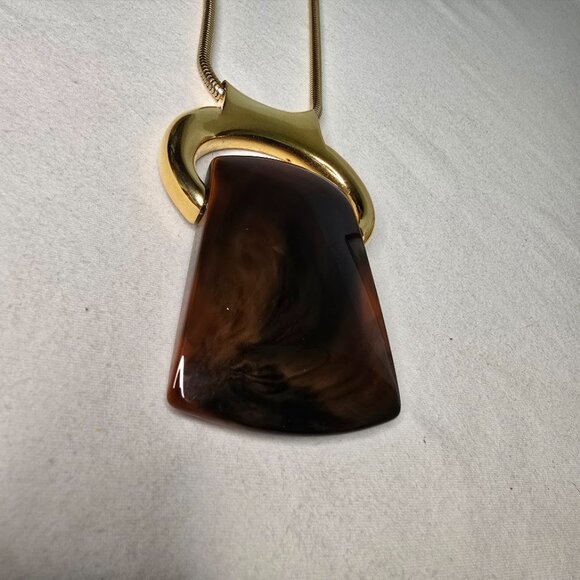 Vintage Lanvin Bijoux Lucite Interchangeable Pendant Necklace in Original Box - Picture 13 of 16